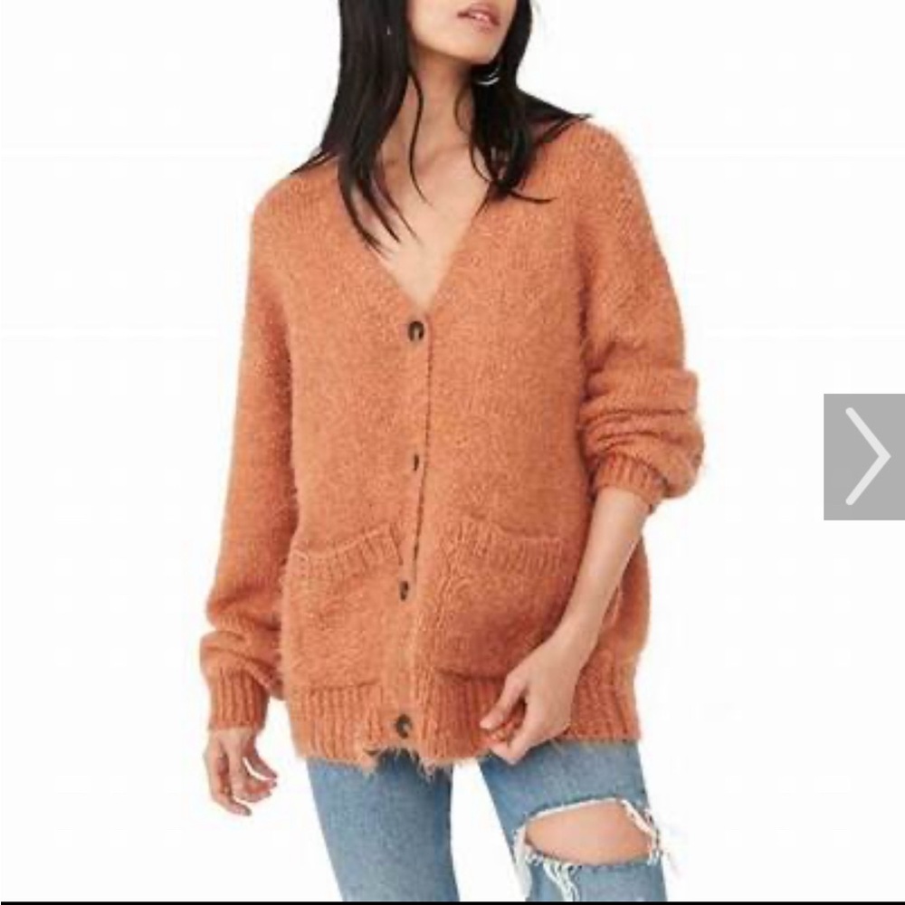 NWT Free People Nevermind Cardigan Cider